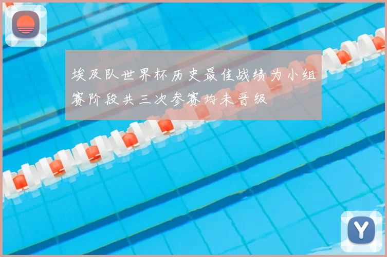 埃及队世界杯历史最佳战绩为小组赛阶段共三次参赛均未晋级