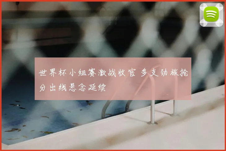 世界杯小组赛激战收官 多支劲旅抢分出线悬念延续