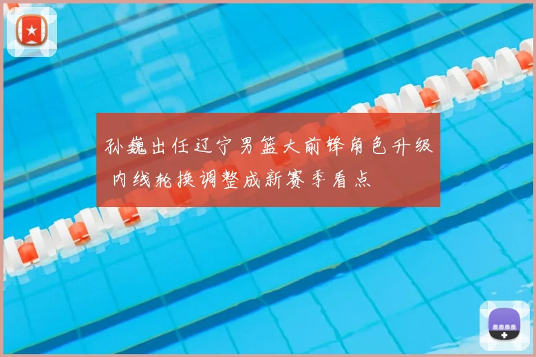 孙巍出任辽宁男篮大前锋角色升级 内线轮换调整成新赛季看点